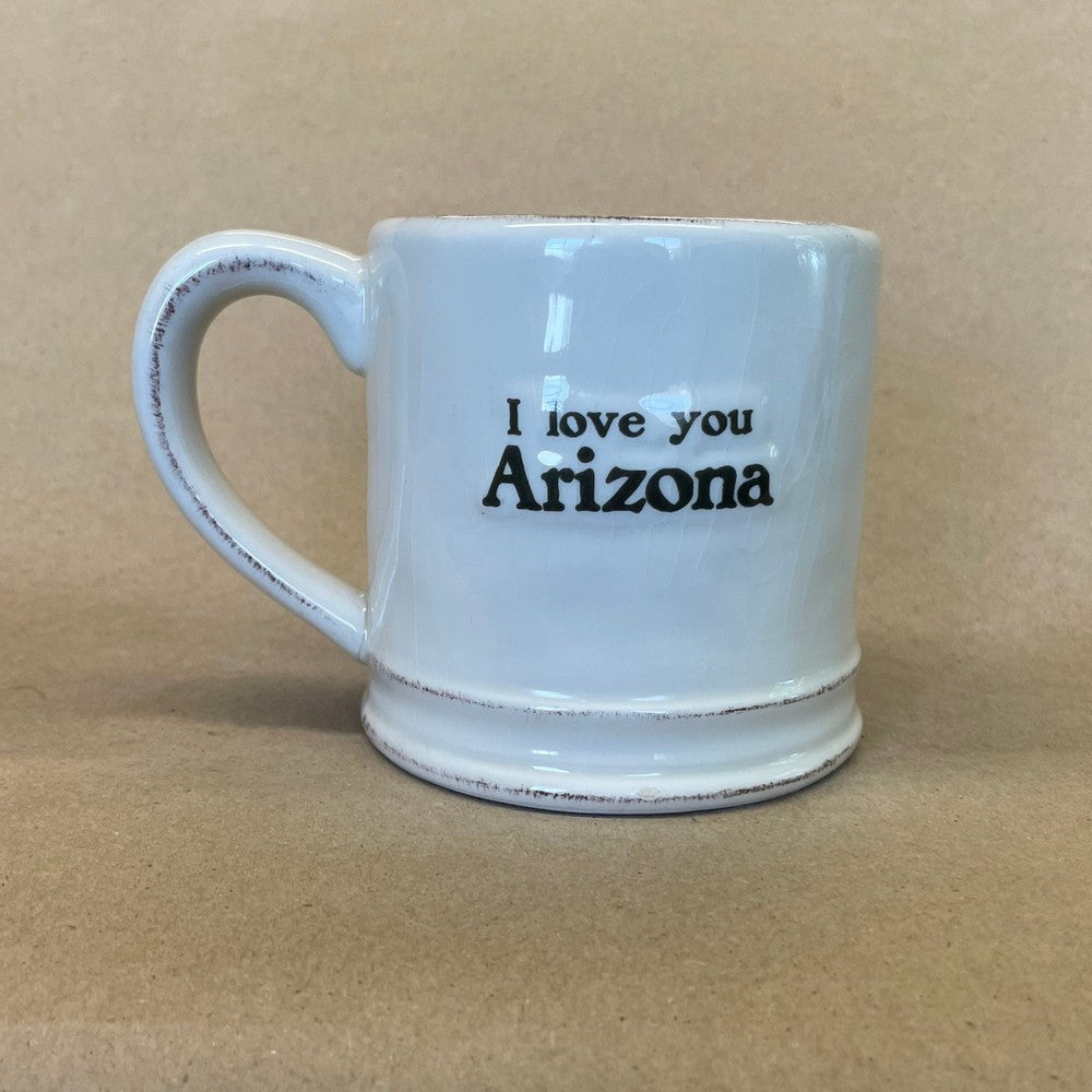 I Love You Arizona Catus Hugging State Mug